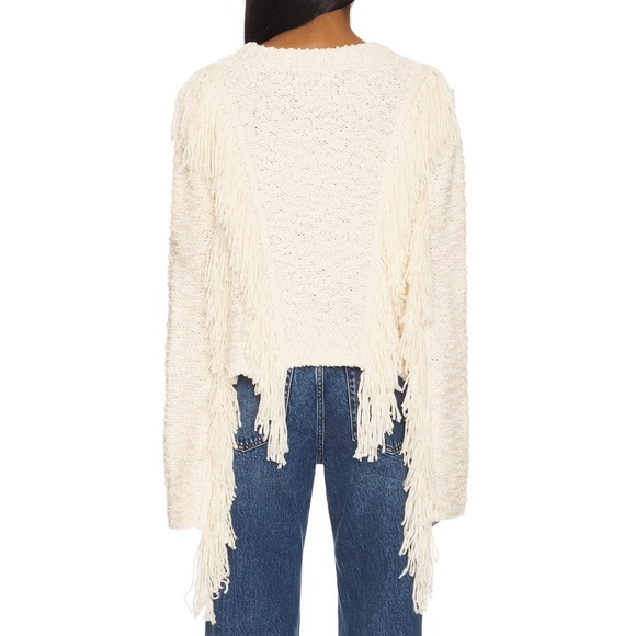 Tularosa Ibone Fringe Sweater Beige - Picture 9 of 16